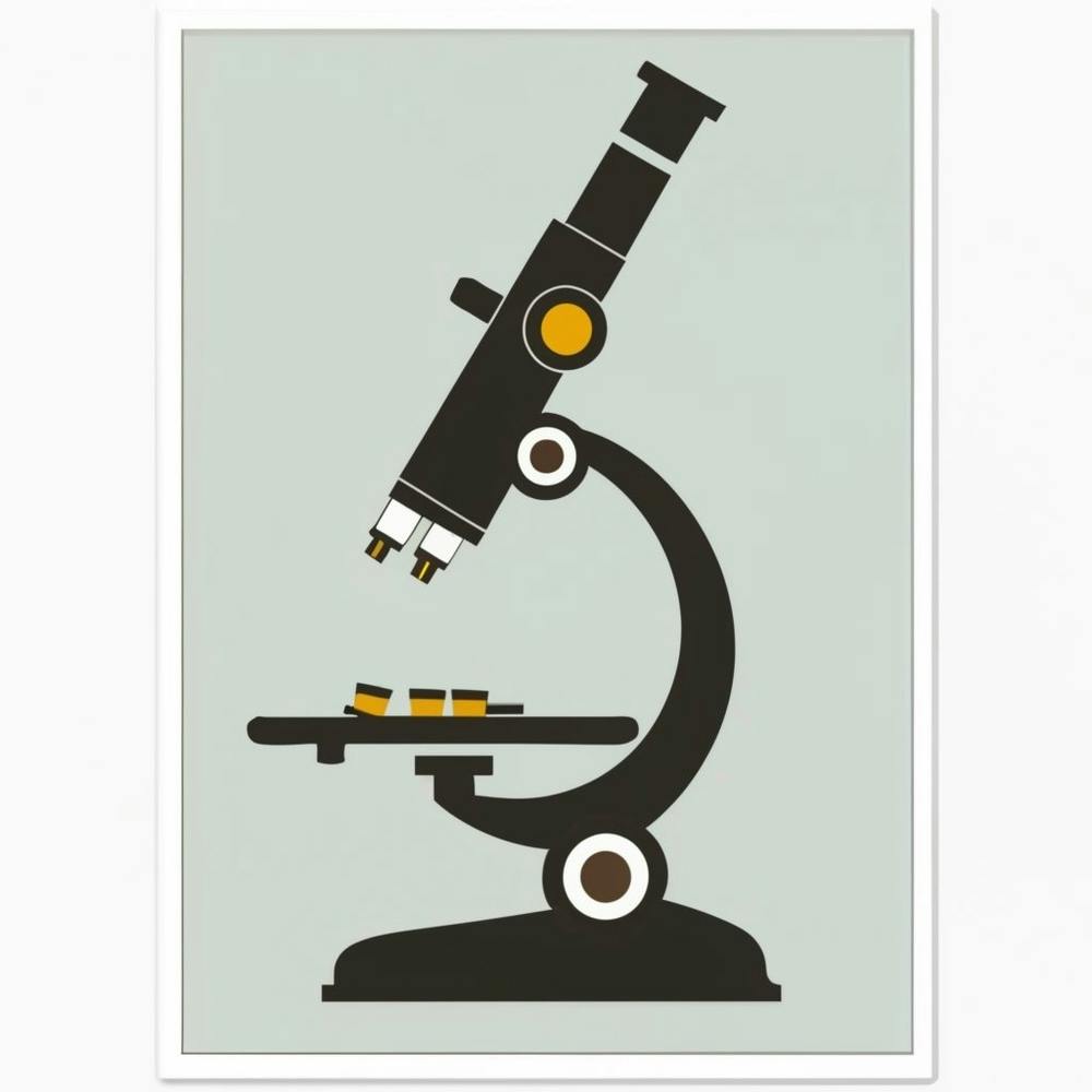 Scientific Microscope Vision Print Art