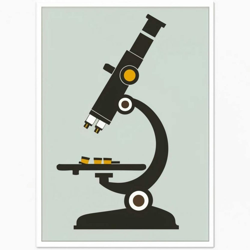 Scientific Microscope Vision Print Art