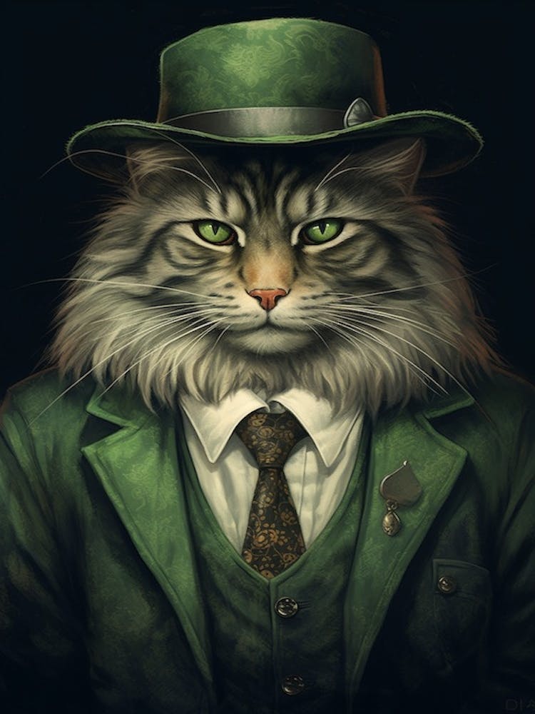 Gangster Cat Norwegian Forest Cat 3