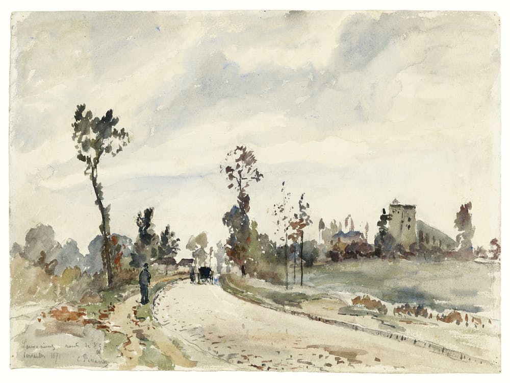 Louveciennes, Route De Saint Germain (1871), Camille Pissarro