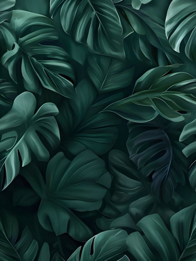Wallpaper Tropical Leaves