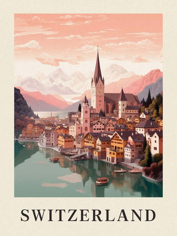 Vintage Travel Poster Switzerland 4