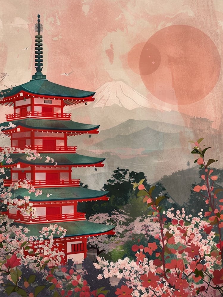 Kiyomizu Dera Temple In Kyoto Mid Century Modern 2