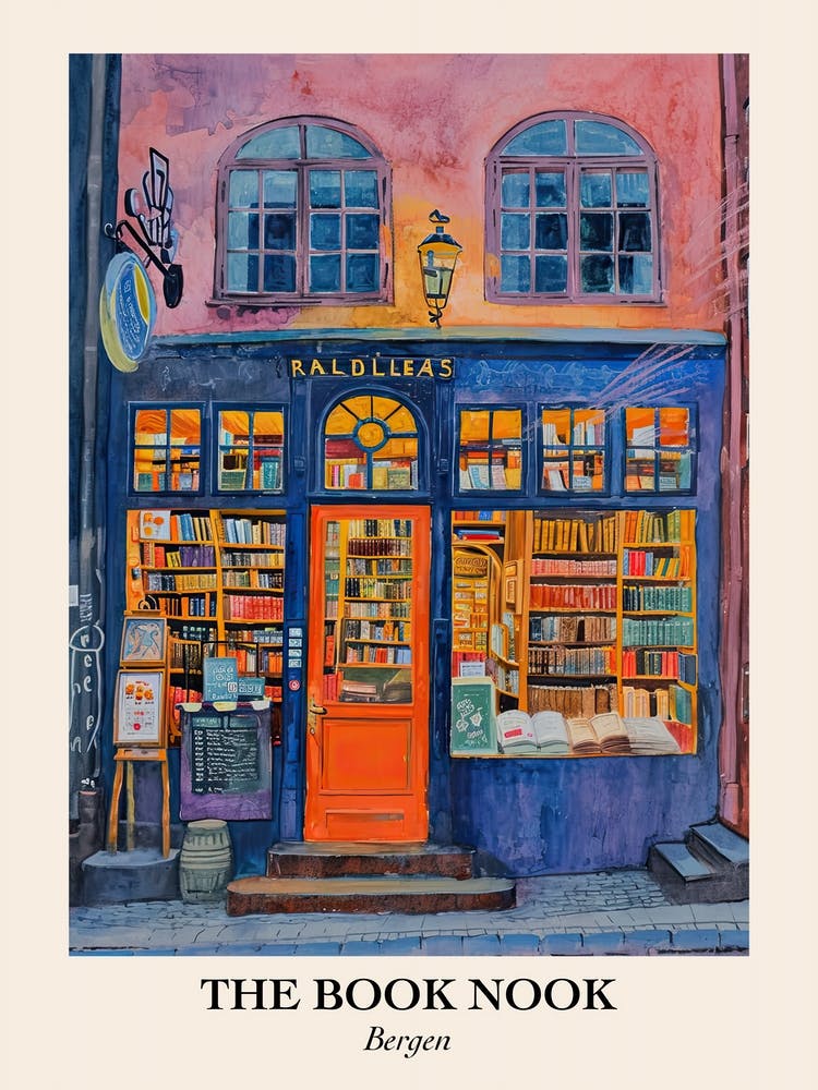 Bergen Book Nook Bookshop 4 Poster