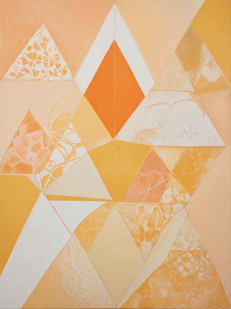 Abstrakt Orange Dreiecke Nr. 3