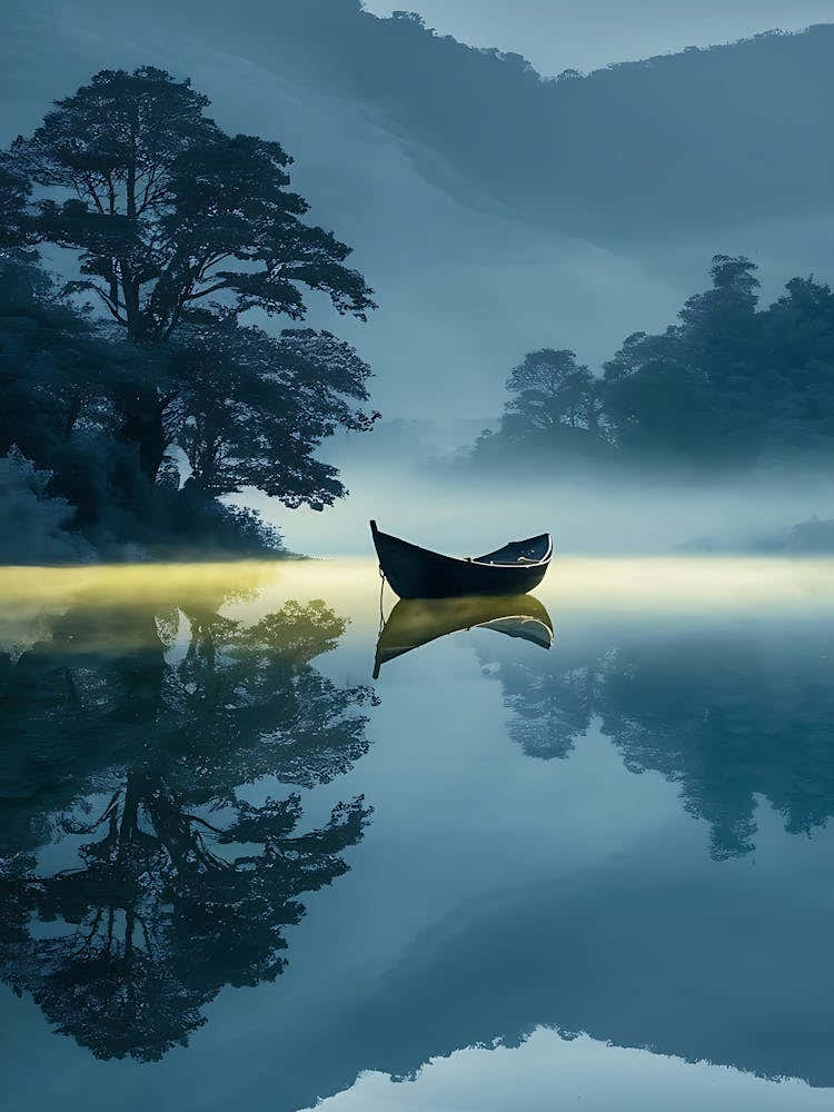 Boat On A Lake