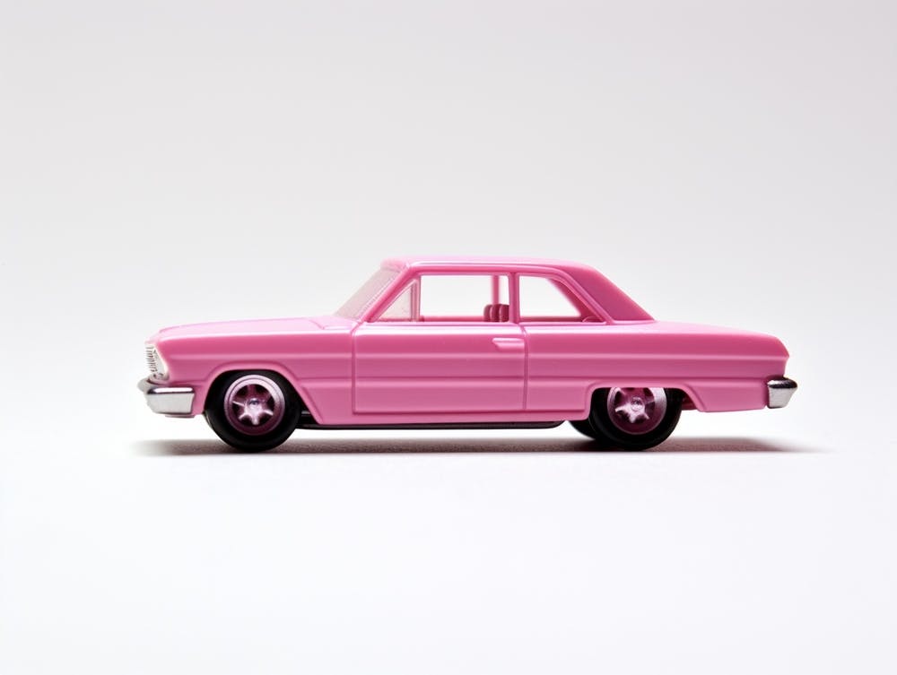 Toy Car Custom 62 Chevy Pink