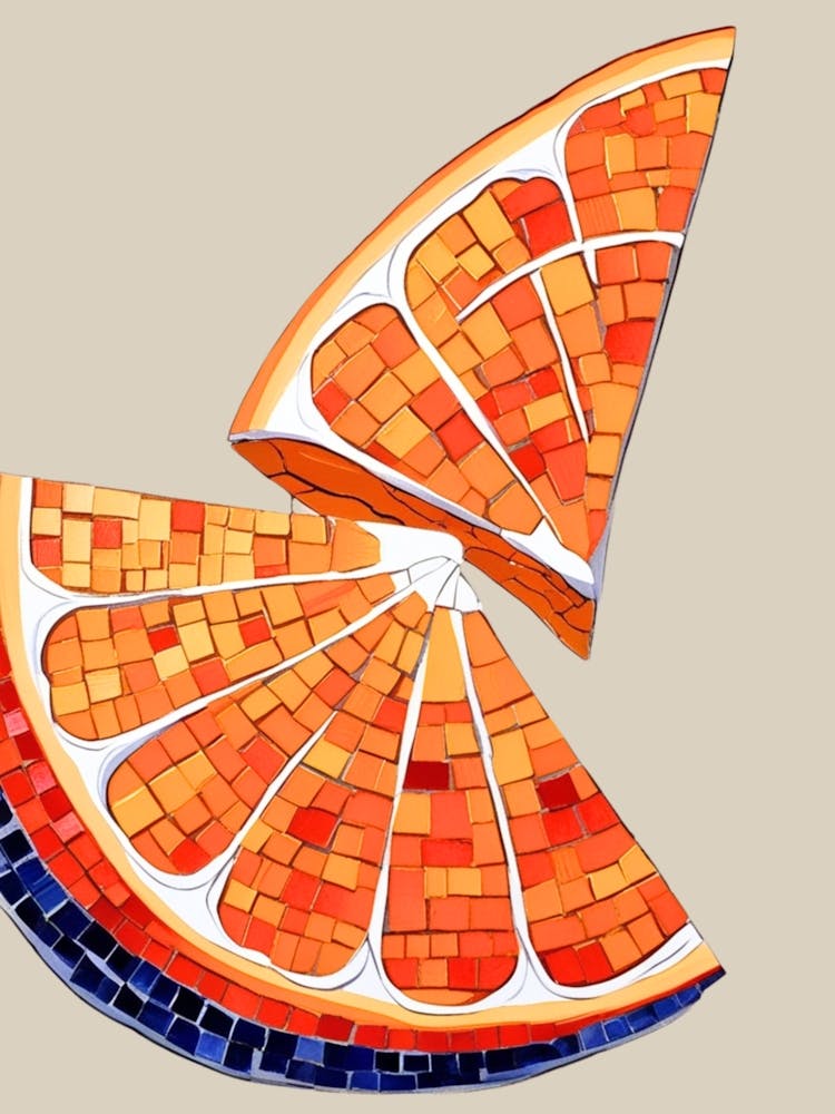 Orange Slice Mosaic 2