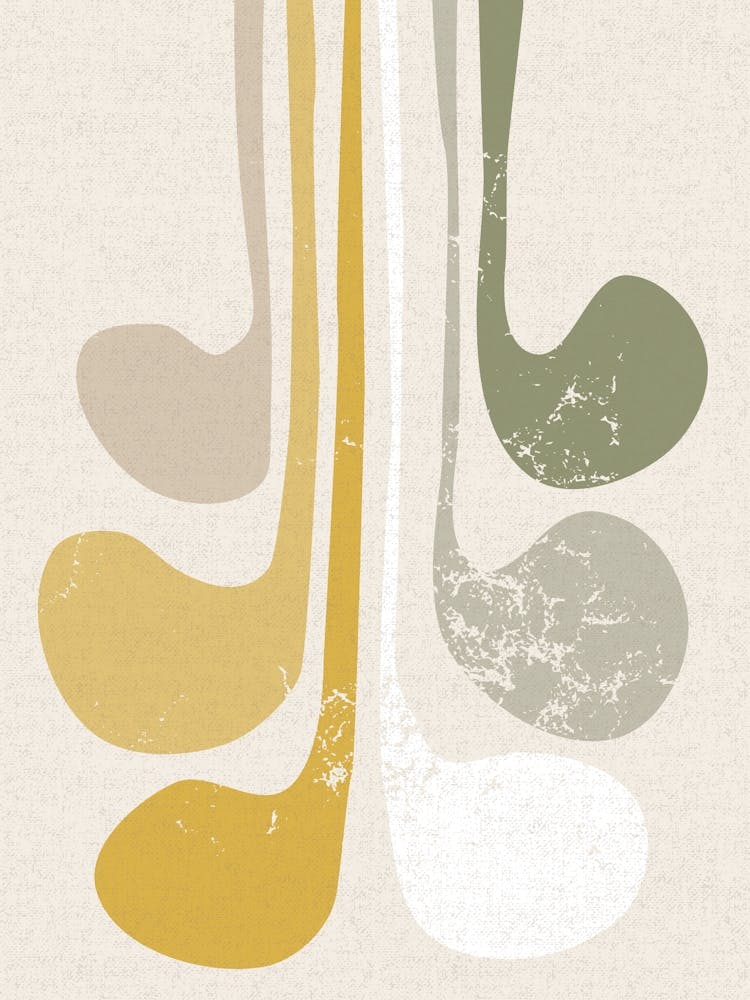Abstrakte Papierschnitt-Komposition Buttergelb 2
