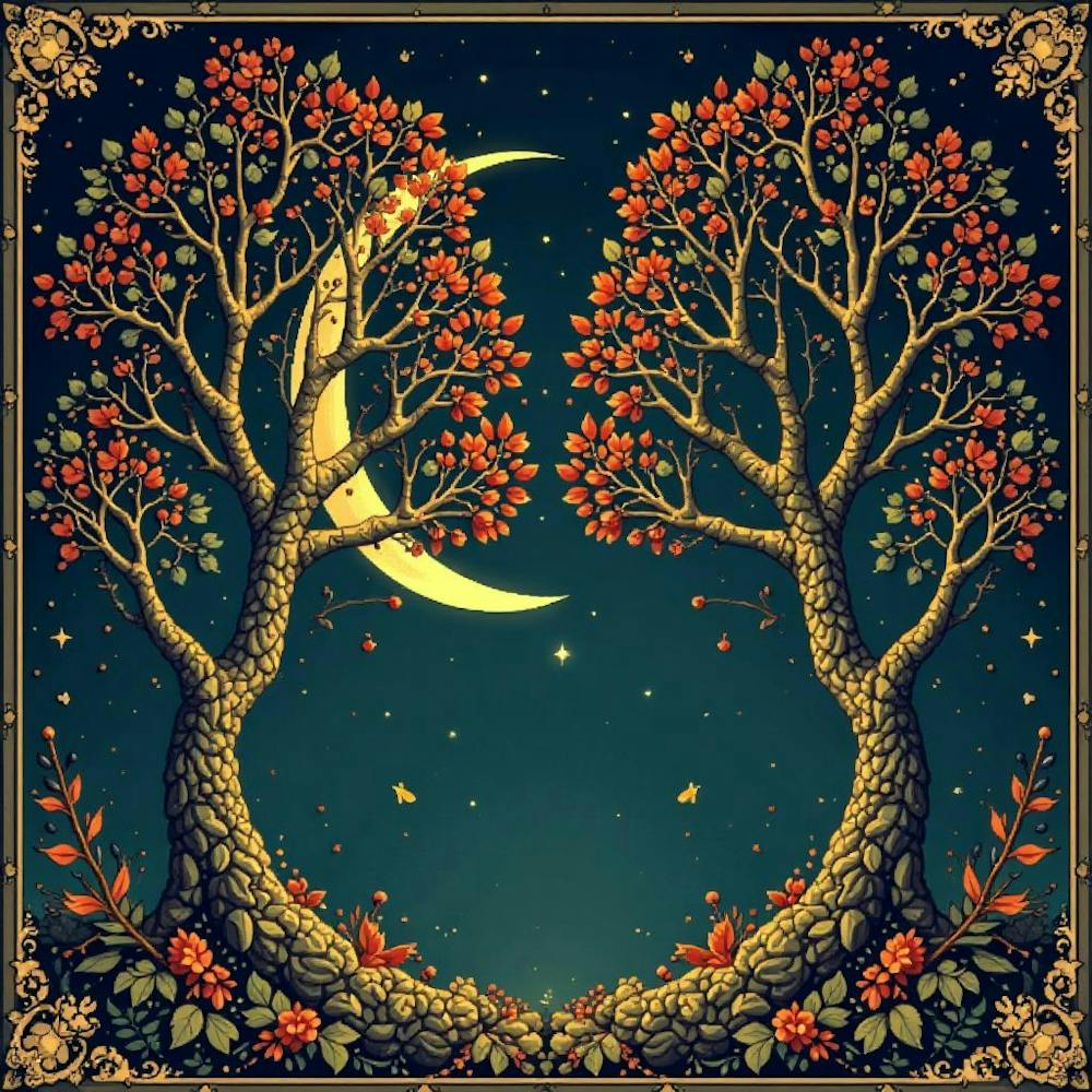Moon And Forest Style William Morris2 (6)