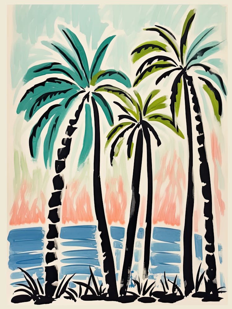 Palm Trees At The Beach