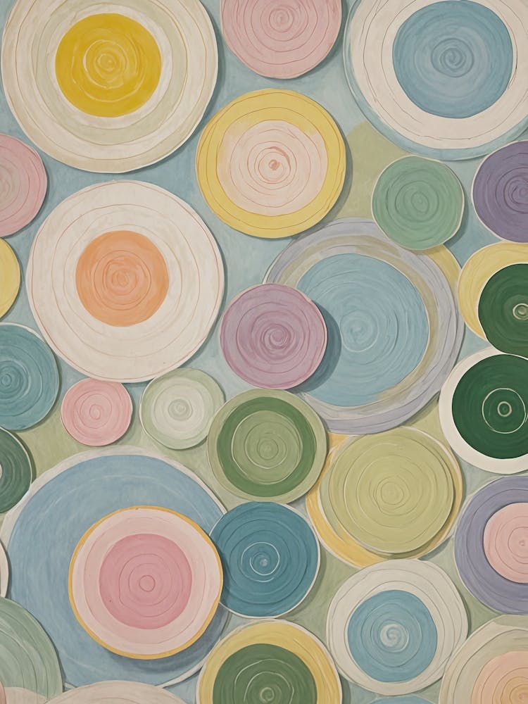 Pastel Disc Swirls