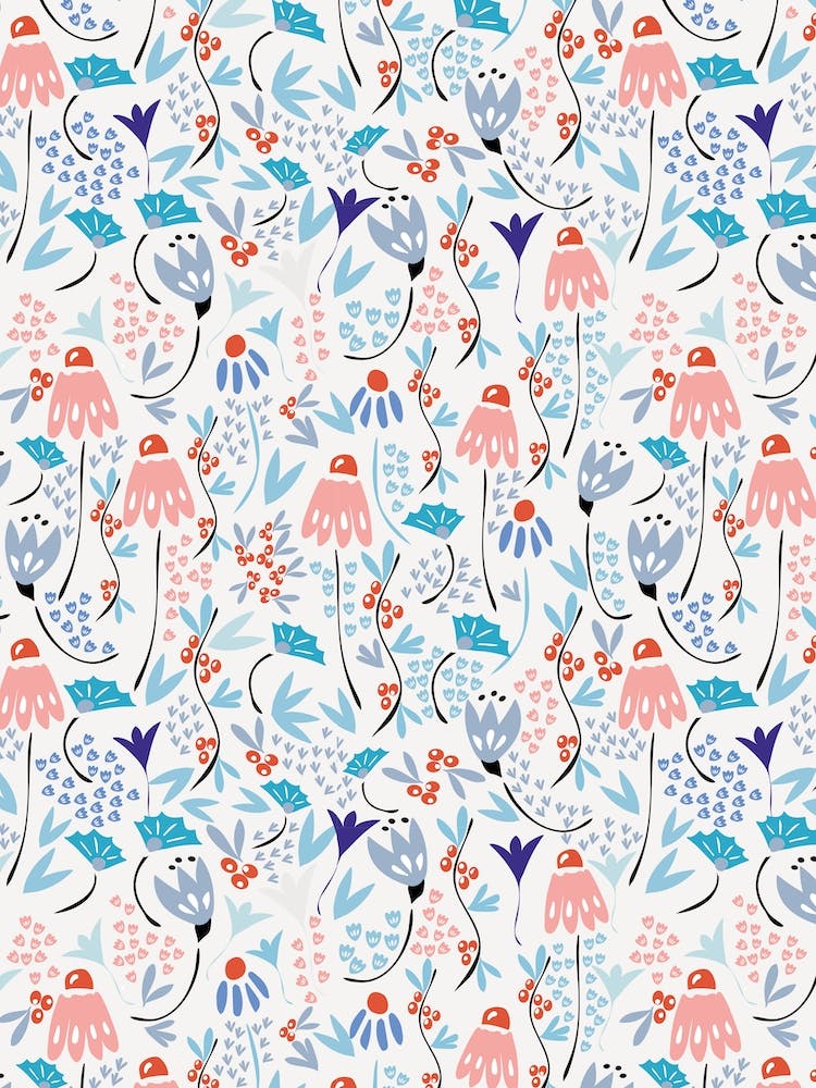 Winter Floral I