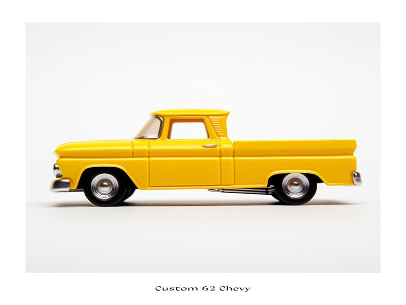 Toy Car Custom 62 Chevy Yellow Poster
