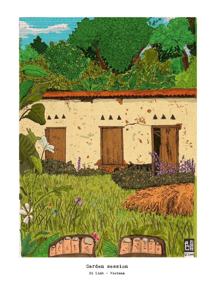 Garden session Dilinh Vietnam Digital Drawing