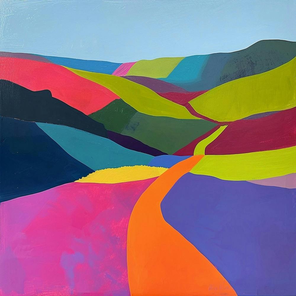 Colourful Abstract Yorkshire Dales National Park England 4