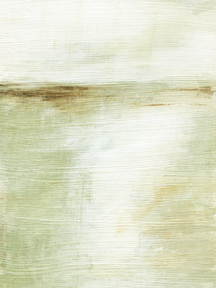 Genuine - Green Gray Brown Abstract Landscape Painting