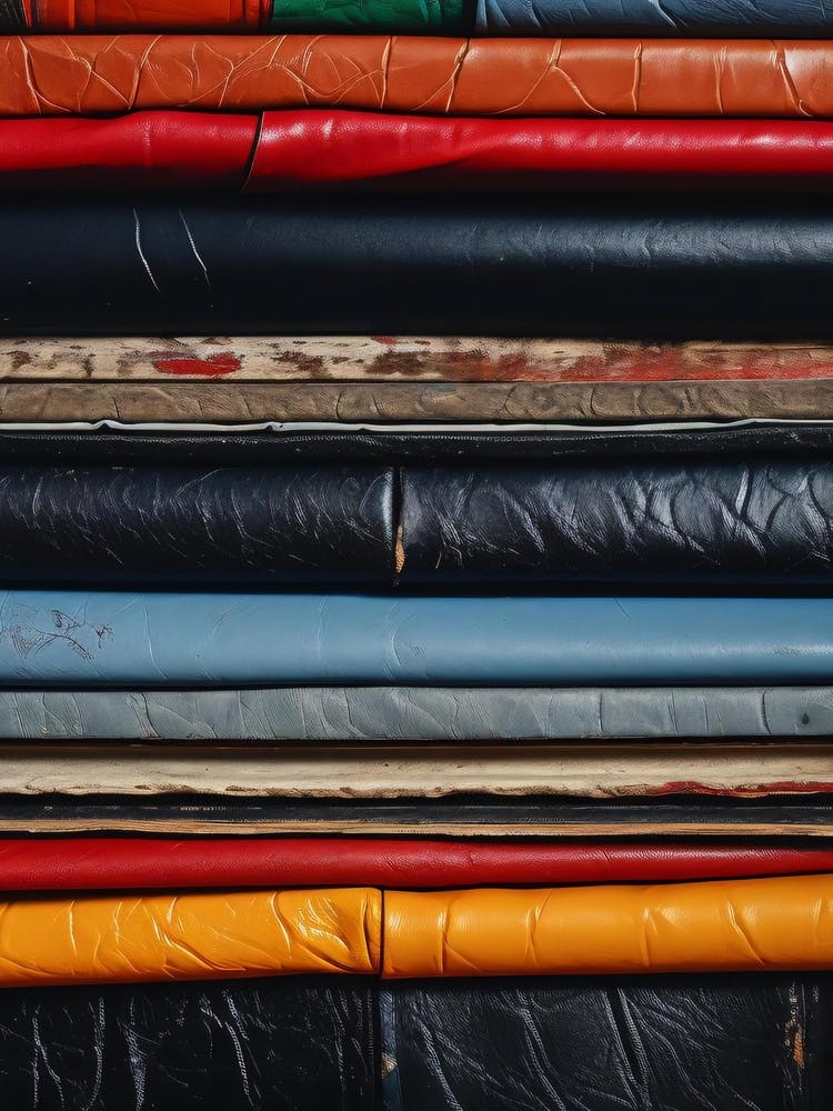 Stacked Leather Books