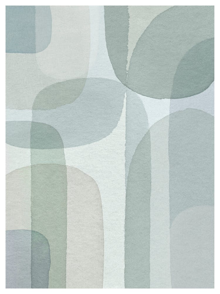 Sage Green Abstract Art
