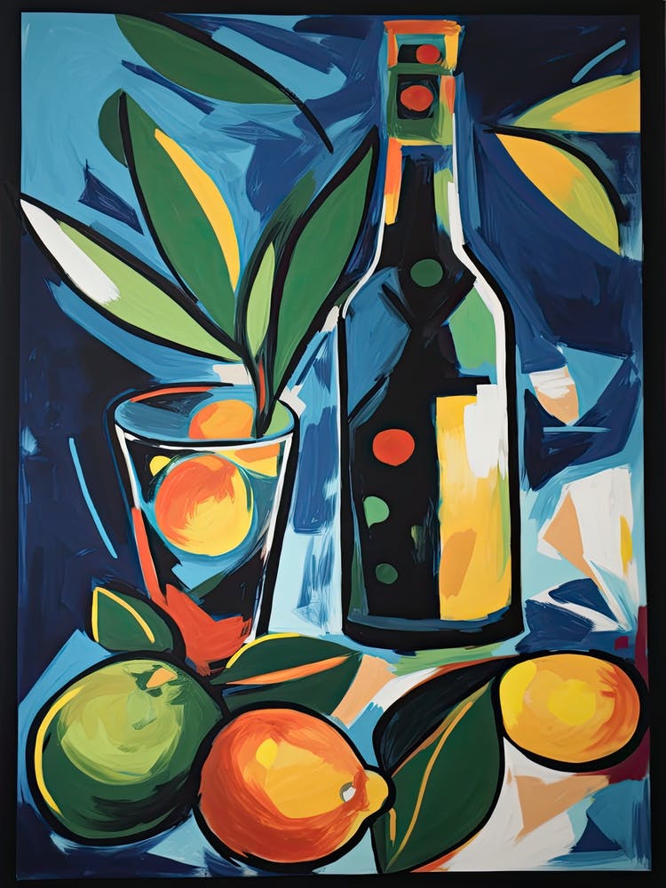 Cuba Libre Cocktail Fauvist Painting 1
