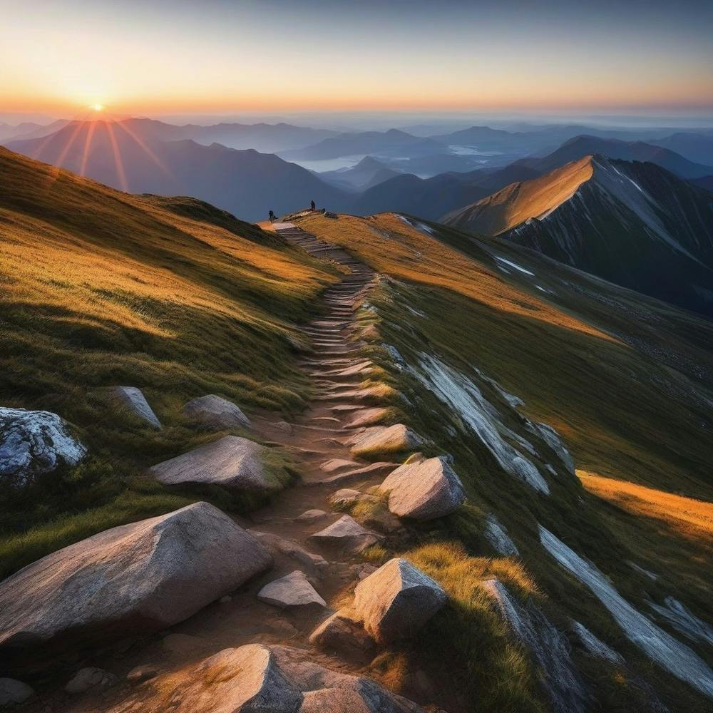 Sunrise In The Mountains