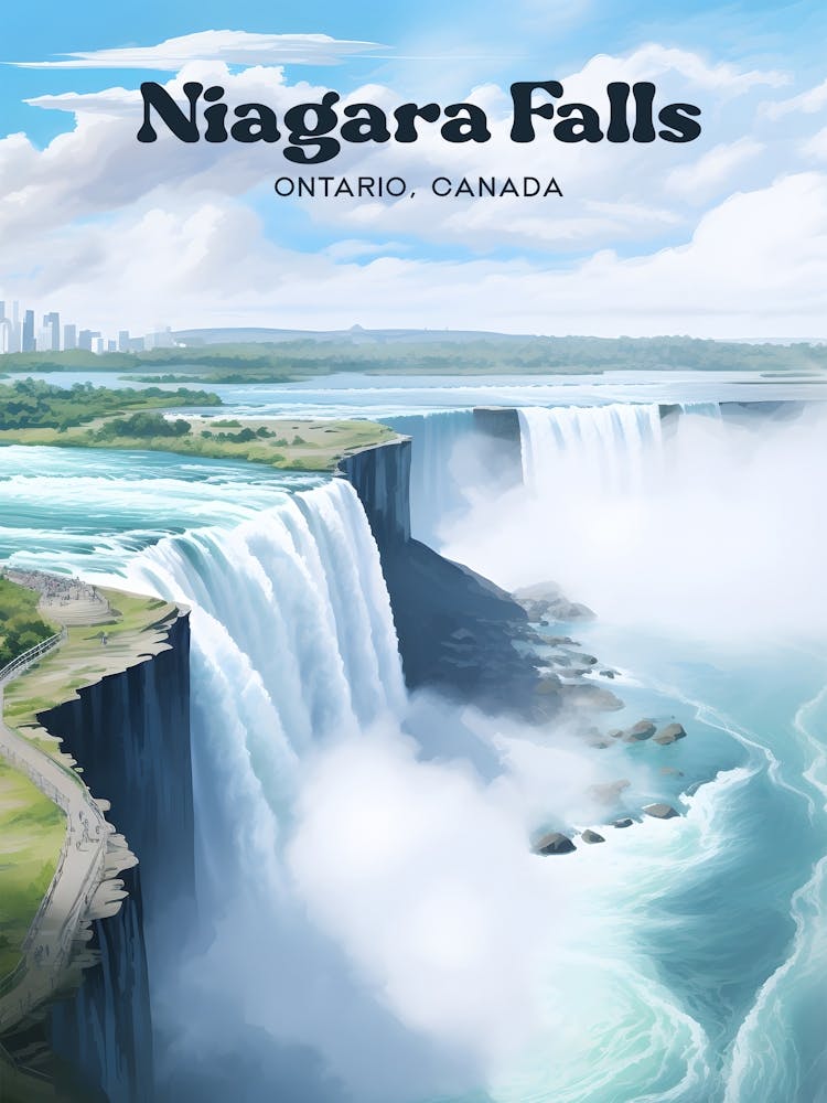 Niagara Falls Ontario Canada 2 Travel Poster 3 4 Resize