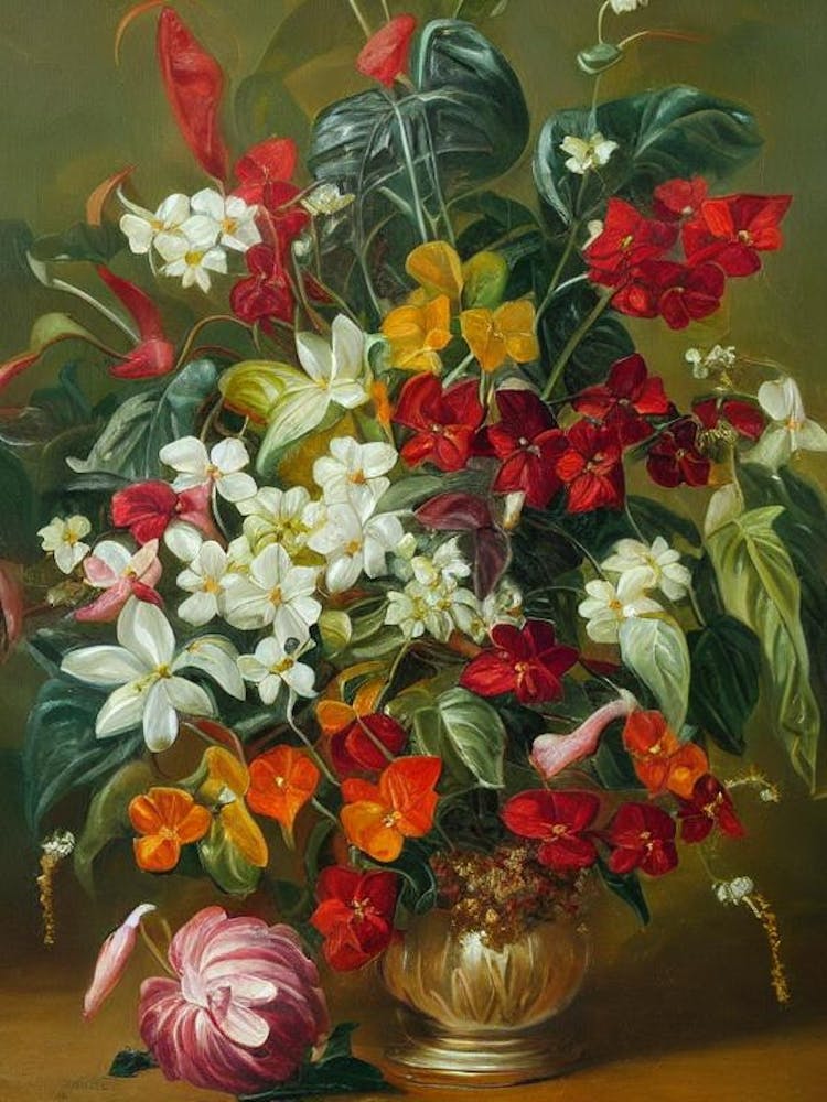 Anthurium Painting 1 Flower