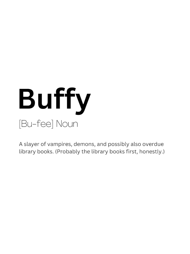 Buffy Définition Signification