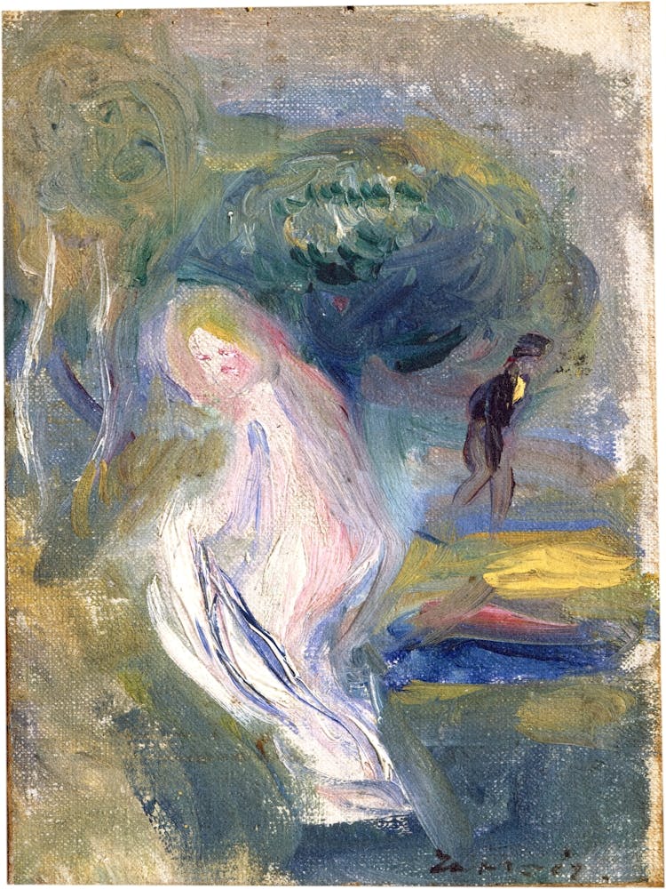 Nude With Figure In Background, Pierre Auguste Renoir