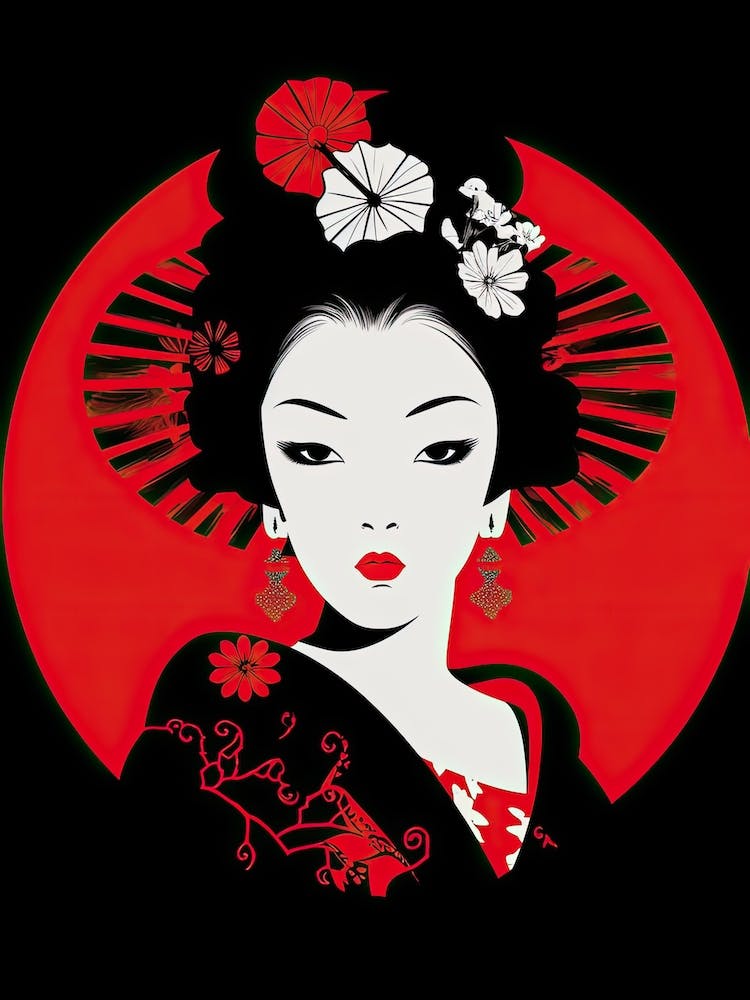 Geisha Simple Illustration 1
