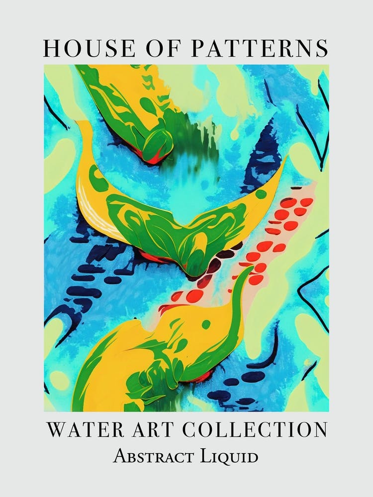 House Of Patterns Abstract Liquid Water 10