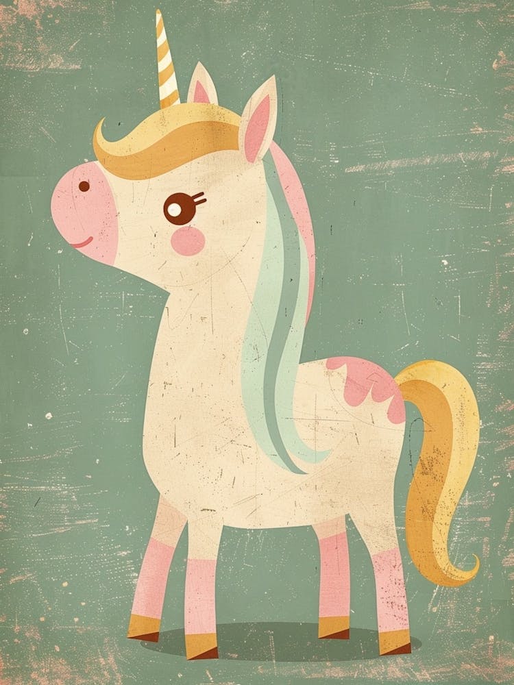 Pastel Storybook Style Unicorn 4