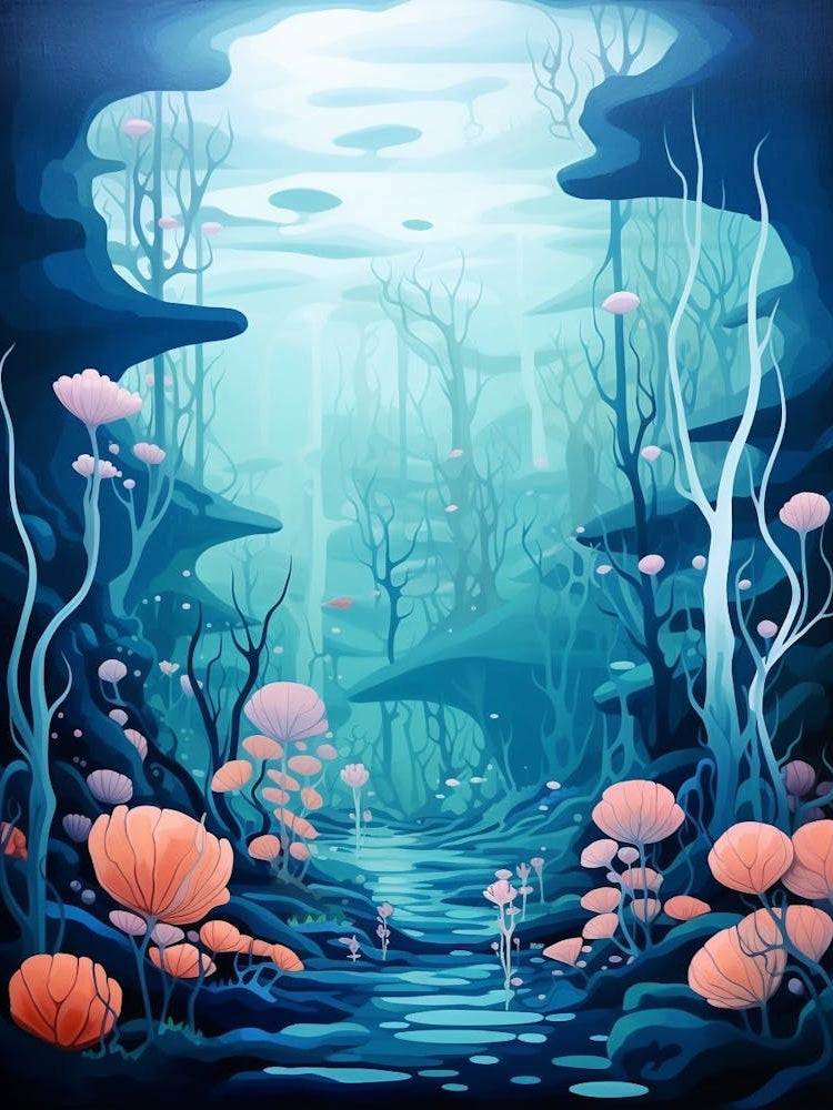 Underwater Abstract Minimalist 11