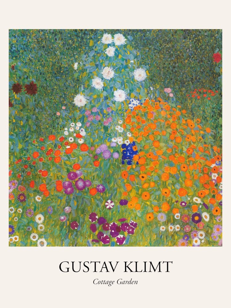Cottage Garden,Gustav Klimt Poster