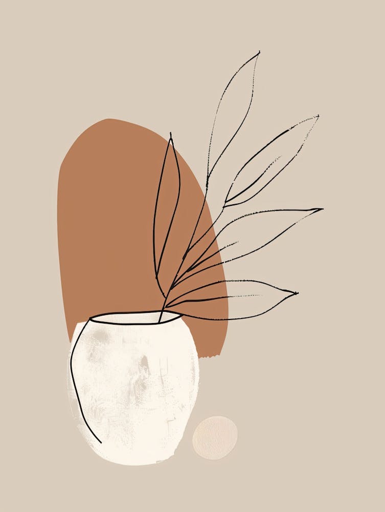 Florence Botanical Garden Boho Line Art