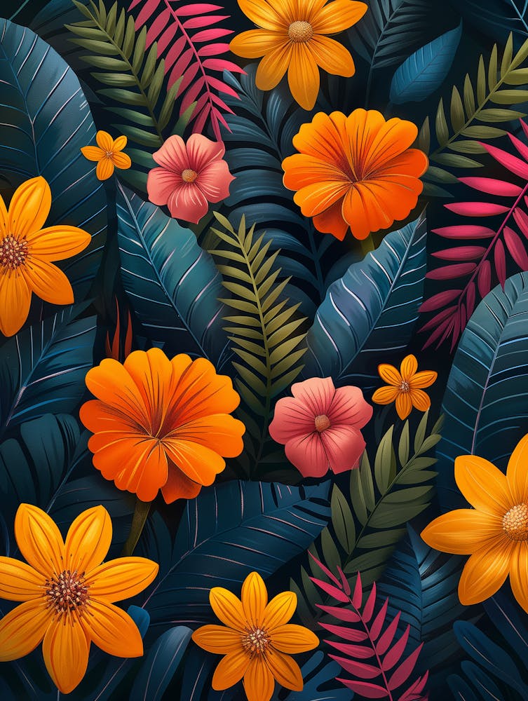 Seamless Tropical Pattern 1