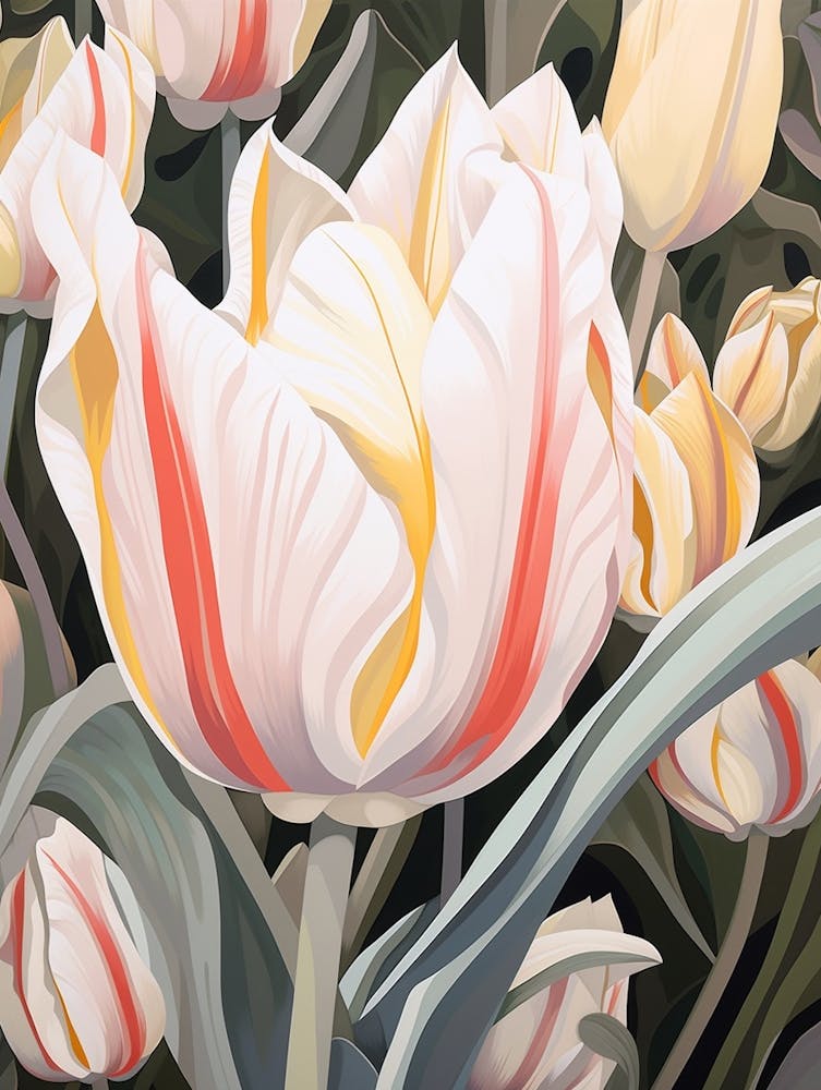 Tulip 3 Flower Painting