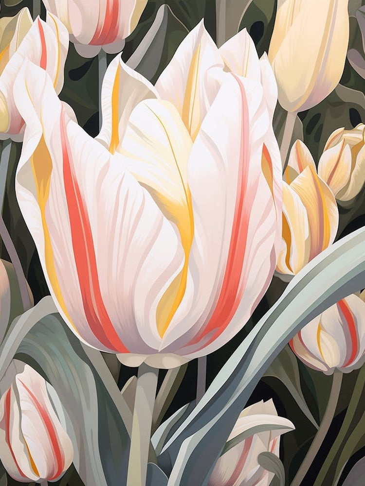 Tulip 3 Flower Painting