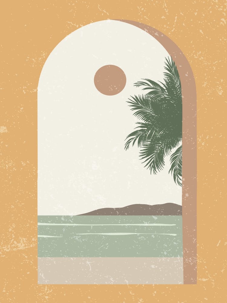 Palm Tree At The Beach