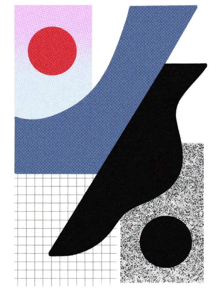 Retro Geometric Landscape