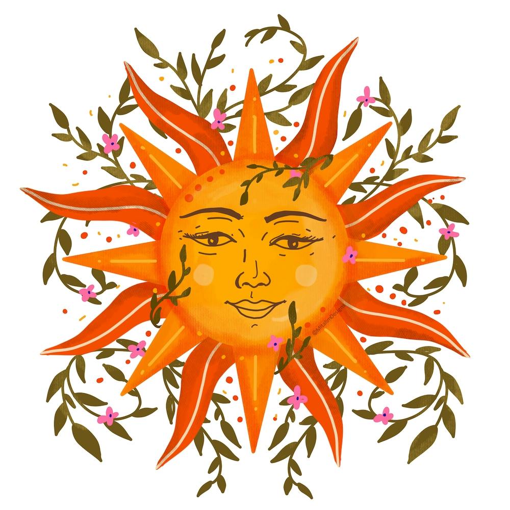 Celestial Sun Glory Square