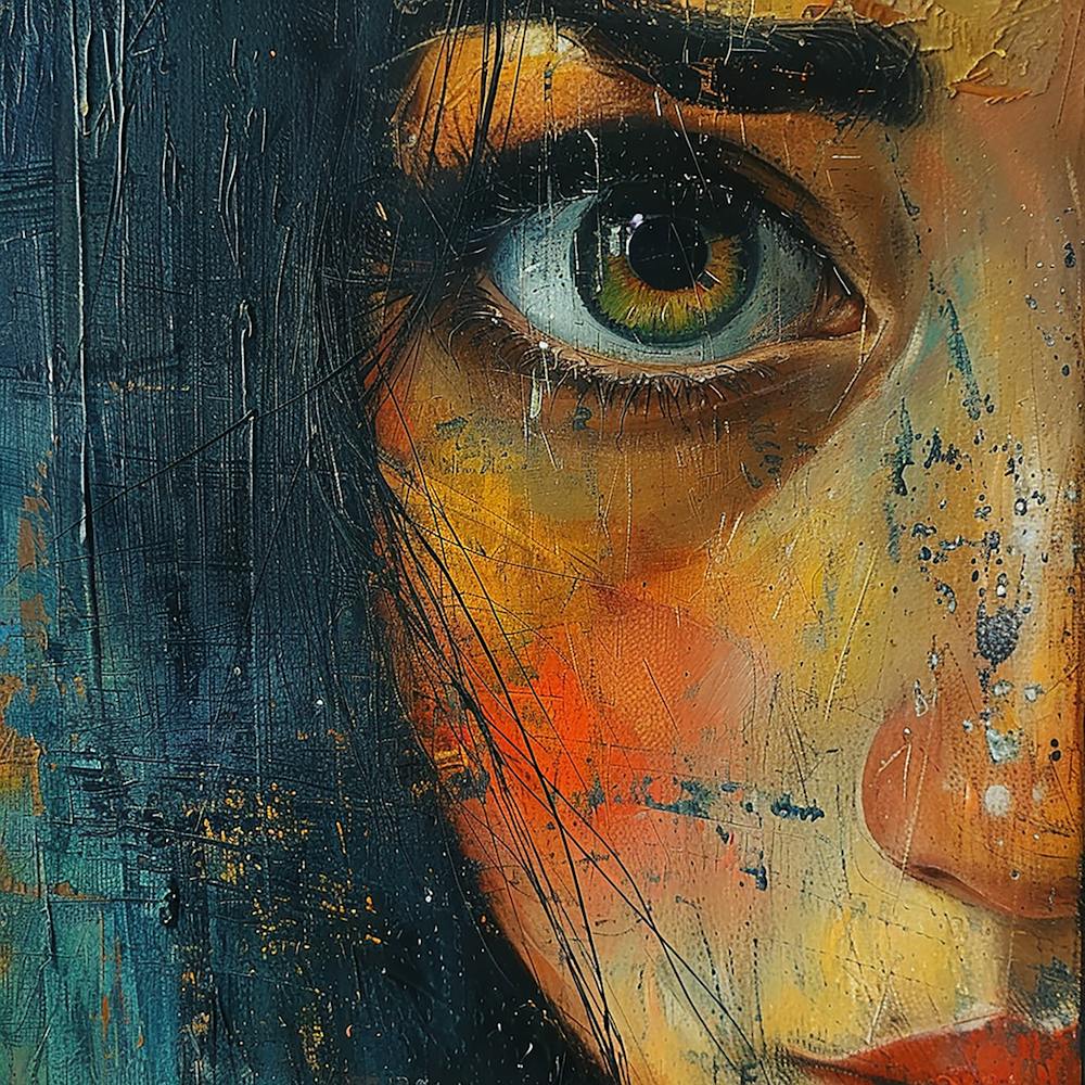 Portrait Of A Woman - abstract art, abstract painting city wall art, colorful wall art, home decor, minimal art, modern wall art, wall art, wall decoration, wall print colourful wall art, decor wall art, digital art, digital art download, interior wall art, downloadable art, eclectic wall, fantasy wall art, home decoration, home decor wall, printable art, printable wall art, wall art prints, artistic expression, contemporary, modern art print, unique artwork,