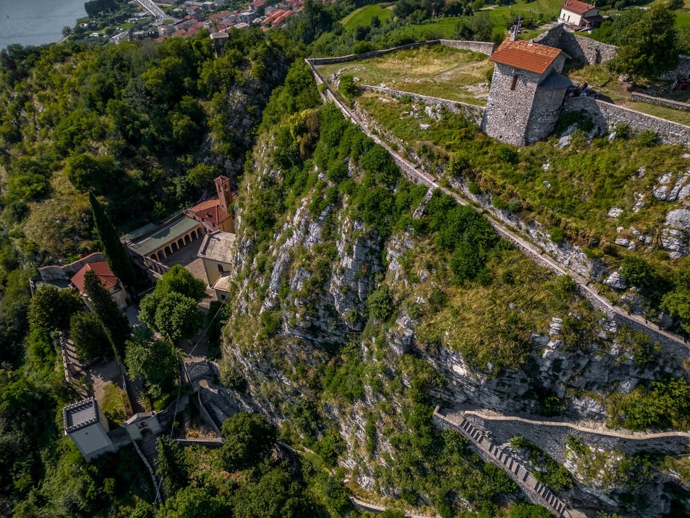 Castello dell'Innominato Italia Aerial View