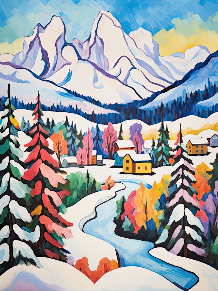 Winter Snow Banff   Canada Snow Illustration 3