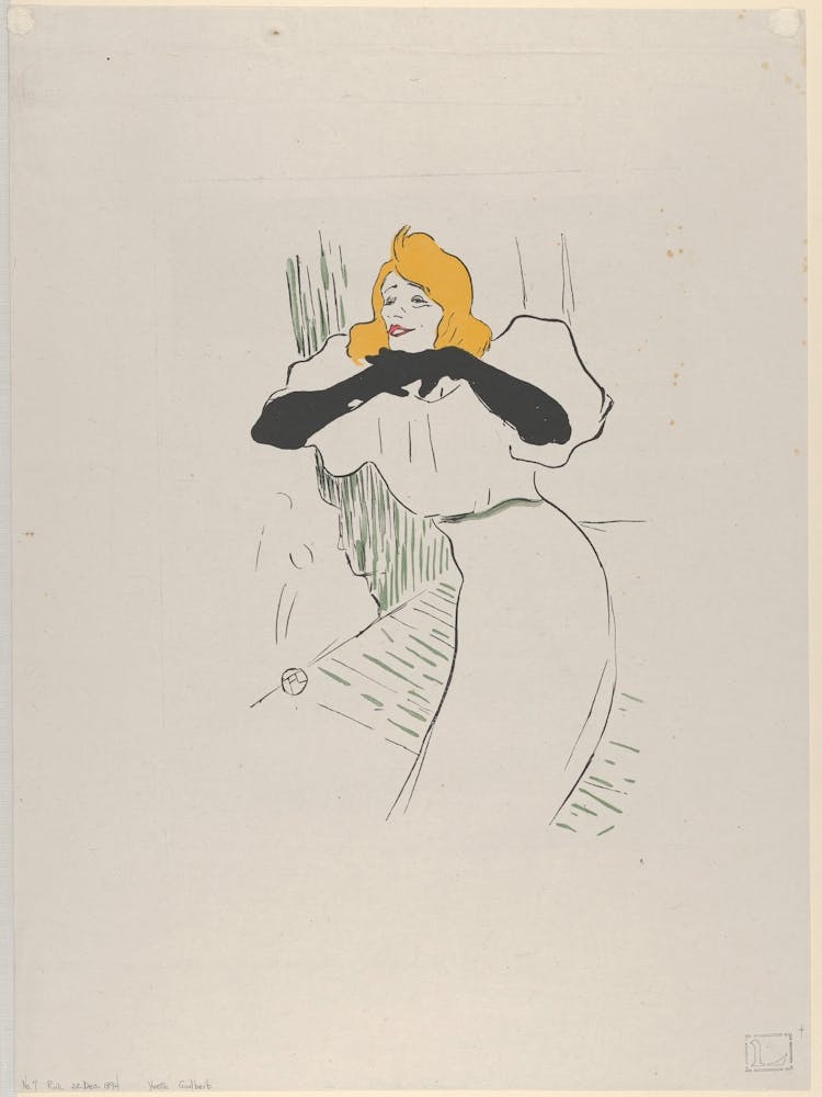 Yvette Guilbert, Henri de Toulouse-Lautrec