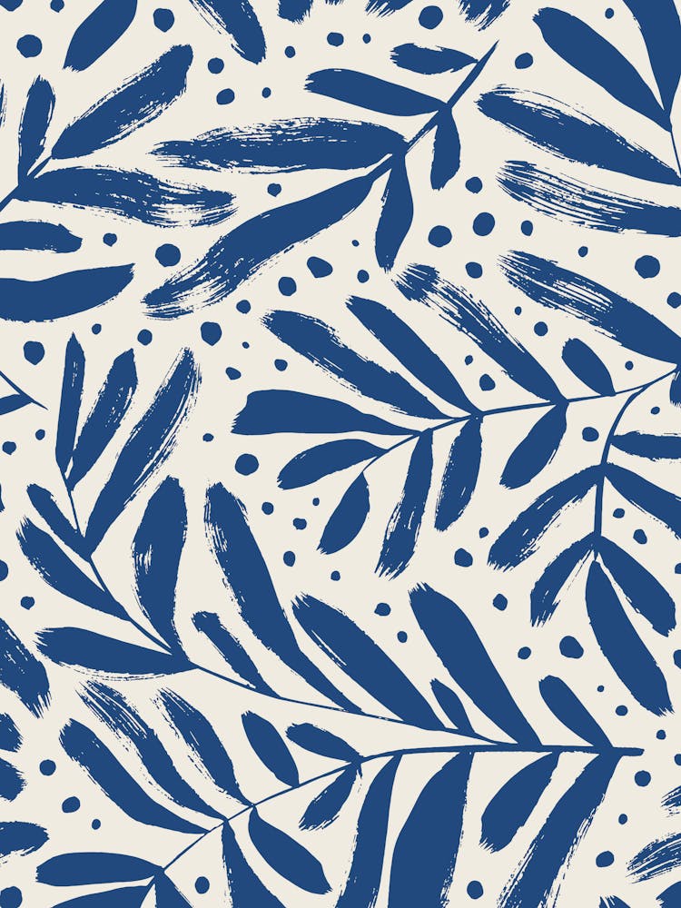 Blue Leaf Pattern