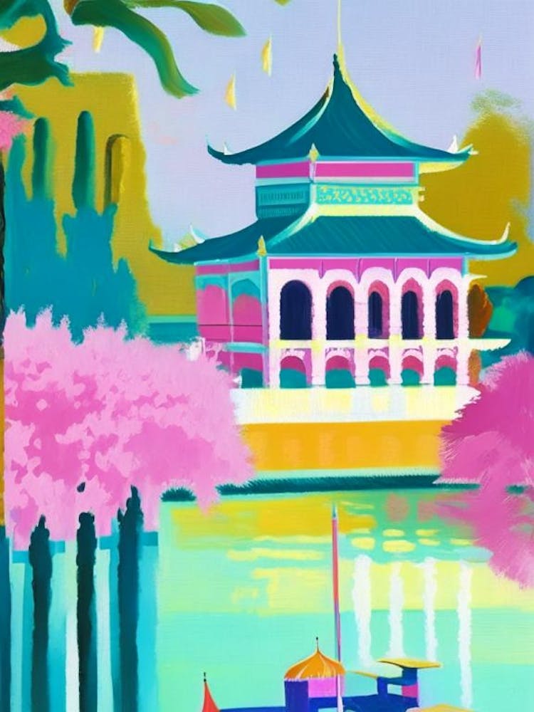 Summer Palace, China Abstract Still Life