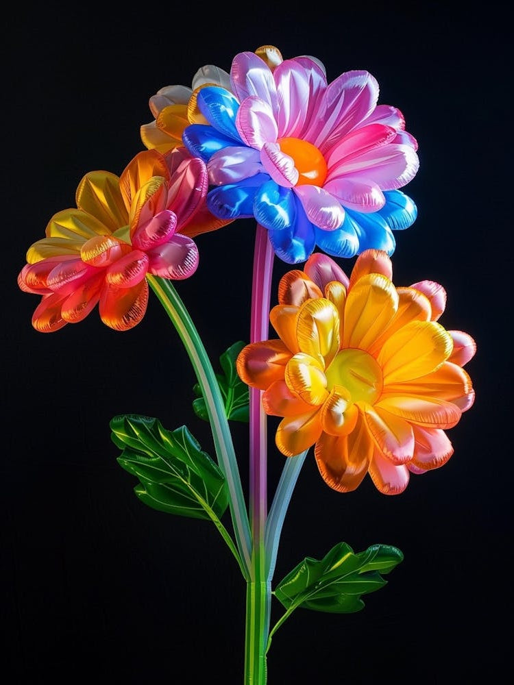 Bright Inflatable Flowers Chrysanthemum