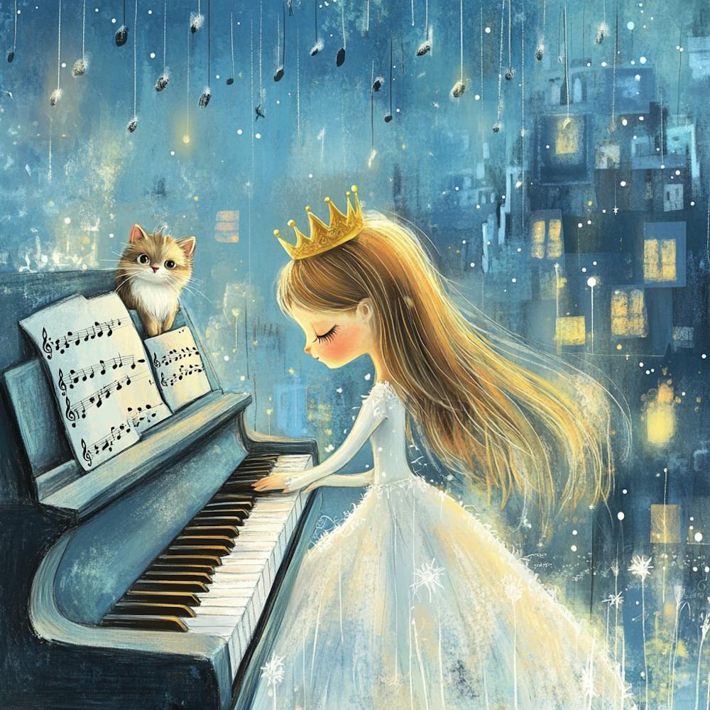 Little Princess At The Piano