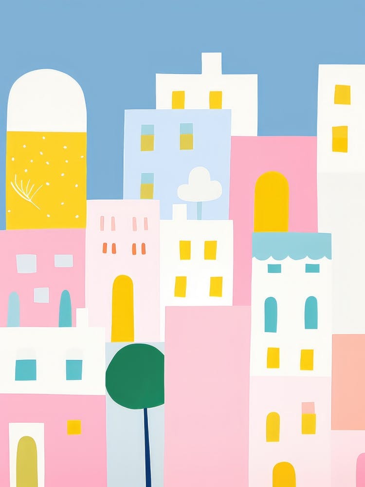 Ibiza, Spain Colourful View 1